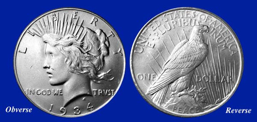 1934 Peace Dollar XF-BU - National Collector's Mint