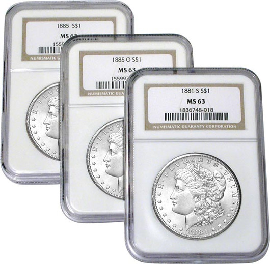 MS63 Certified Morgan Silver Dollar - National Collector's Mint