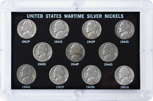 11-pc “Wartime Silver” Nickel Set - National Collector's Mint