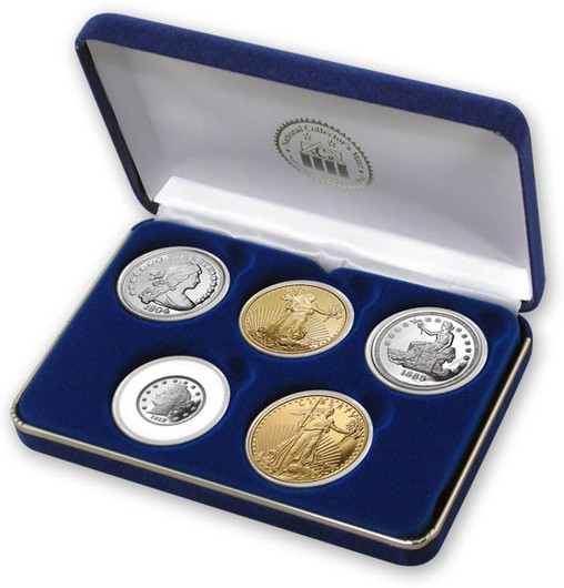 5 piece Million Dollar Tribute Proof Set - National Collector's Mint