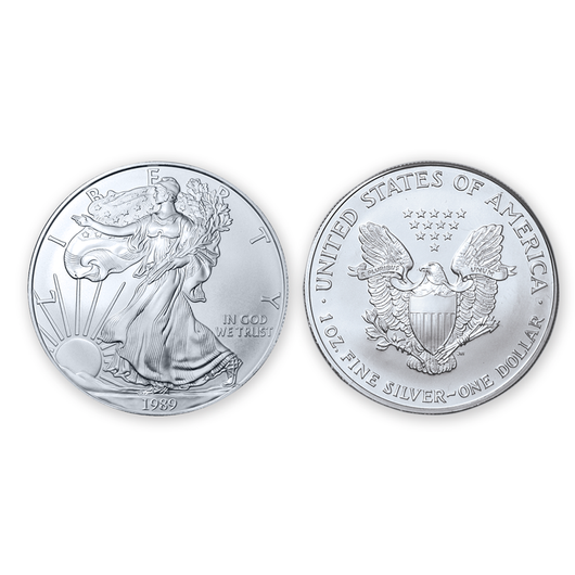 1989 Brilliant Uncirculated Silver Eagle Dollar - National