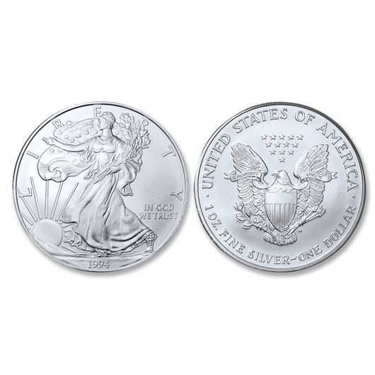 1994 Brilliant Uncirculated Silver Eagle Dollar - National