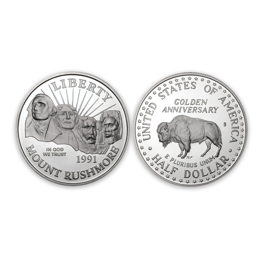 Mount Rushmore Commemorative Half Dollar Proof - National