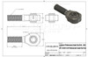 Professional Grade Rod End | Greasable | Rebuildable | 1.25in -12 Left Hand Thread x 0.75in Thru Hole x 1.75" Width | Made in USA | 201128