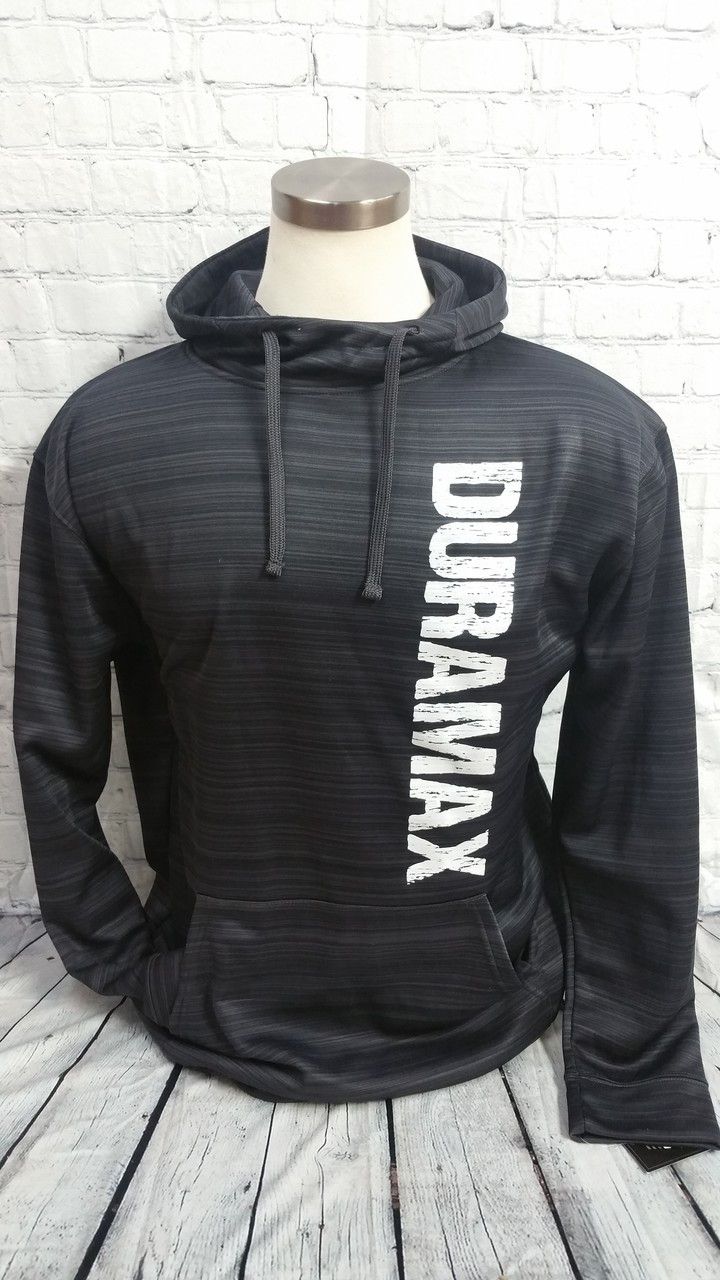 DURAMAXGEAR PERFORMANCE HOODIE VERTICAL DISTRESSED DURAMAX