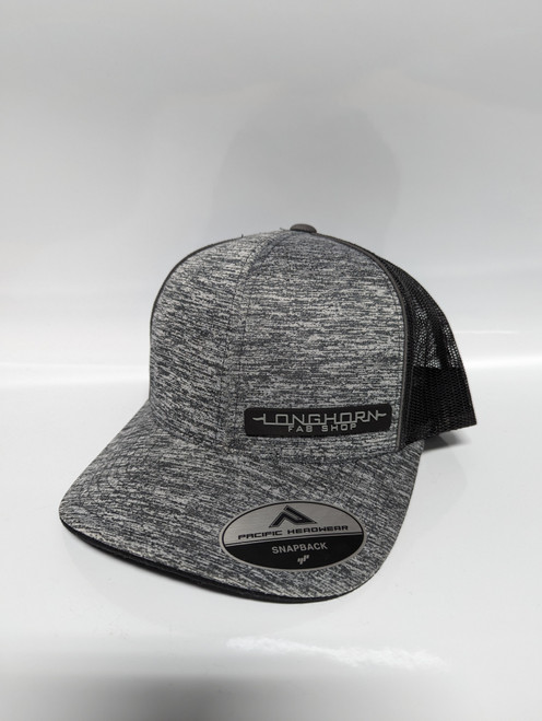 Longhorn Fab Shop | Longhorn Fab Shop Logo | Aggressive Heather Snapback hat | PVC Patch 