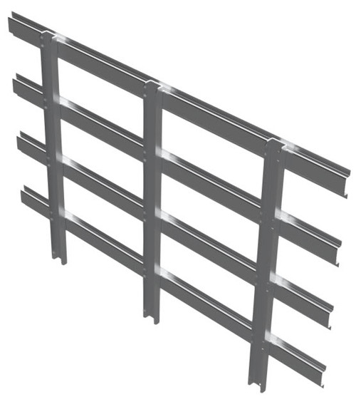 Three Pocket Stake Bed Side Panel | 71 inch Width | 24 inch Pocket Spacing | Aluminum |Stainless Hardware | 201122
