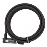Kryptonite KryptoFlex 1230 Combo 10 ft x 12 mm Cable Lock - Black