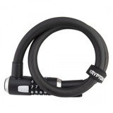 Kryptonite KryptoFlex 1565 Combo 2.125 ft x 15 mm Cable Lock with Bracket - Black