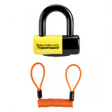 Kryptonite New York Liberty Disc 2.2 x 2.3 in Disc Brake Lock with Reminder Cable and Pouch - Yellow