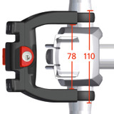 KLICKfix Handlebar Adapter E with Lock for E-Bikes