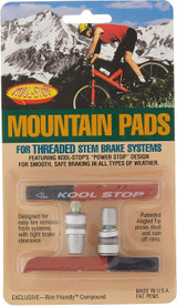 Kool-Stop Dual Compound Mountain Brake Pads – V-Brake Threaded, Black/Salmon Kool-Stop Dual Compound Mountain Brake Pads – V-Brake Threaded, Black/Salmon