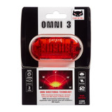 Cateye TL‑LD135‑R Omni 3 Rear Safety Light – 360° Visibility