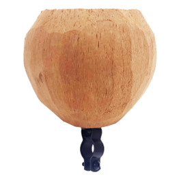 Coconut Bicycle Drink Holder, Natural Hand Made - Blank Face