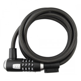 Kryptonite KryptoFlex 1018 Combo 6 ft x 10 mm Cable Lock - Black