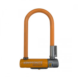 Kryptonite KryptoLok Mini 7-7 3.25 x 7 in U-Lock with Bracket - Light Orange