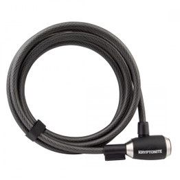 Kryptonite KryptoFlex 1230 Key 10 ft x 12 mm Cable Lock - Black
