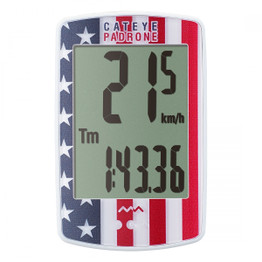 CatEye Padrone CC-PA100W Wireless Computer - USA Flag