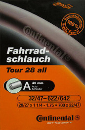 Continental Tour 28 all Bicycle Inner Tube - Schrader (40mm) - 700x32-47