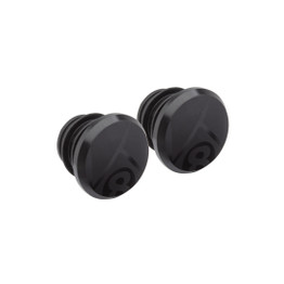 Alloy Road Push-In Bar End Plugs - Black