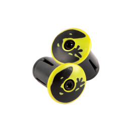 Road Bar End Plugs – Neon Yellow Lizard Skins Handlebar Finish Road Bar End Plugs – Neon Yellow Lizard Skins Handlebar Finish