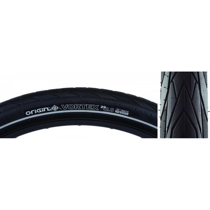 Origin8 Vortex 29x2.0 Wire Tire - Black/Reflective