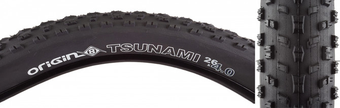 Origin8 Tsunami 26x4.0 Wire Fat Bike Tire - Black