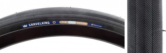 Panaracer GravelKing Plus+ 700x40 Tubeless-Ready Folding Gravel Tire - Black/Black
