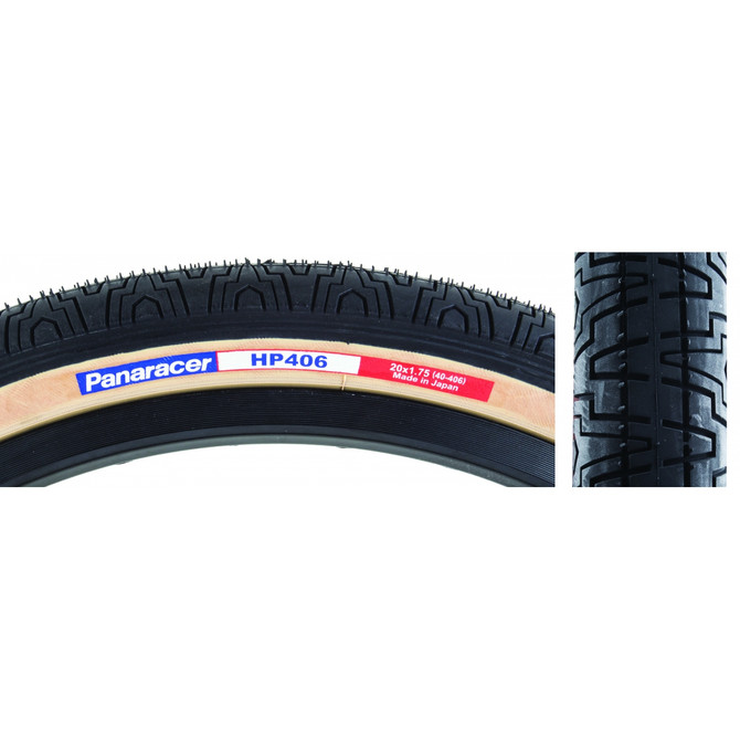 Panaracer HP406 20x1.75 Wire Bead 20-Inch Flatland Tire - Black/Amber