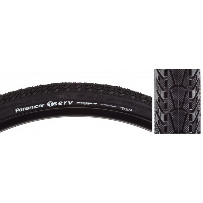 Panaracer T-Serv ProTite 26x1.5 Folding Urban Performance Tire - Black/Black