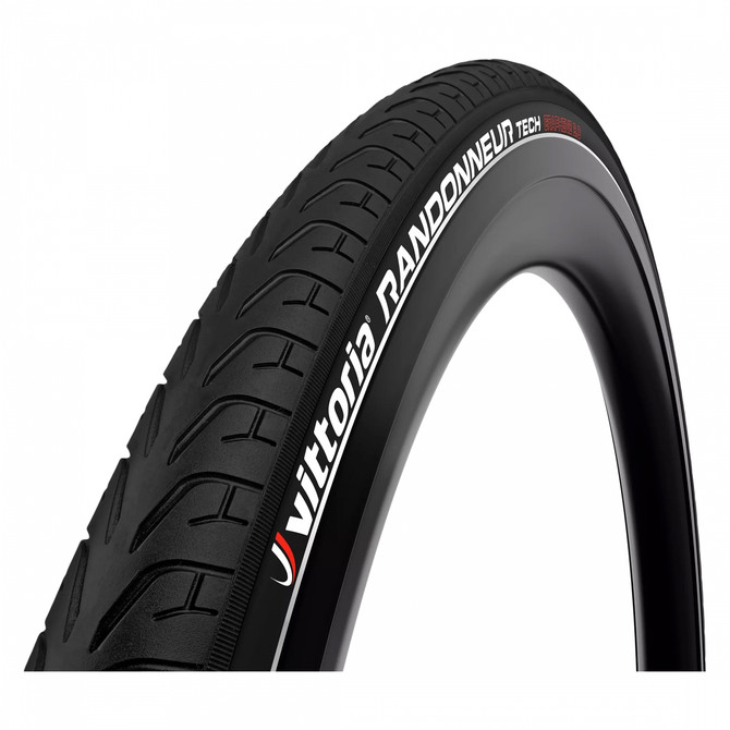Vittoria Randonneur Tech 700x32 Commuter And Touring Tire - Black with Reflective Sidewall