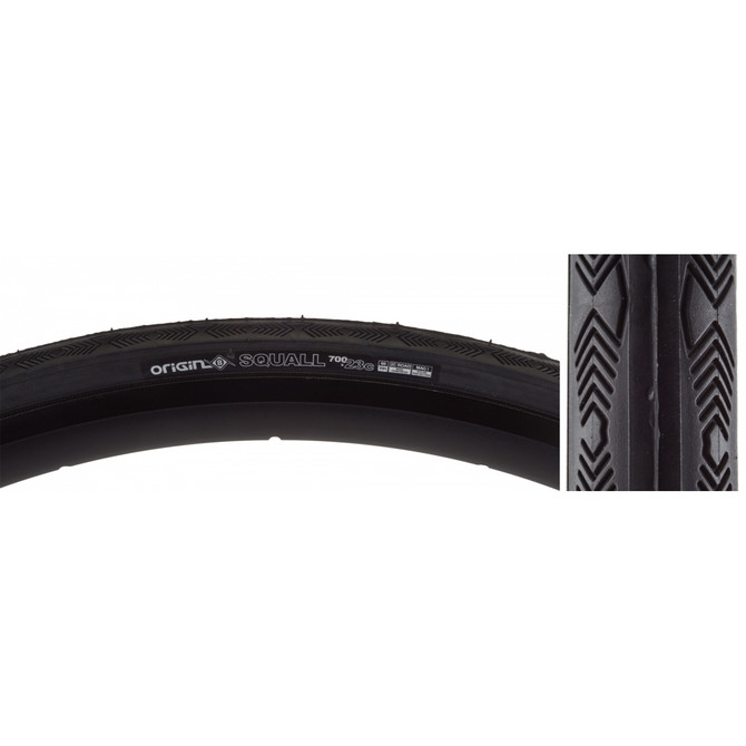 Origin8 Squall 700x23 Wire Road Tire - Black