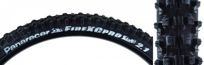 Panaracer Fire XC Pro 26x2.1 Wire Bead Cross-Country Mountain Bike Tire - Black/Black