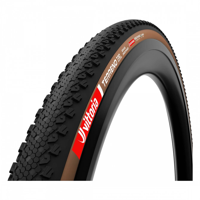 Vittoria Terreno T30 700x45 Tubeless-Ready Gravel Tire - Black/Brown