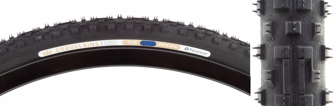 Panaracer GravelKing EXT 700x45 Tubeless-Ready Folding Gravel Tire - Black/Black