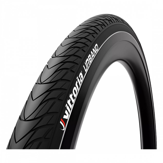 Vittoria Urbano 700x28 Urban And Commuter Tire - Black with Reflective Sidewall