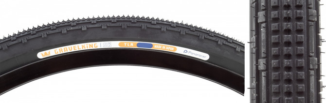 Panaracer GravelKing SK 700x40 Tubeless-Ready Folding Gravel Tire - Black/Black