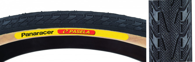 Panaracer Pasela 20 x 1.5 Wire Bead Tire - Black/Yellow Skin