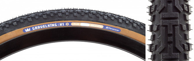 Panaracer GravelKing X1+ 700x40 Tubeless Folding Tire - Black/Brown