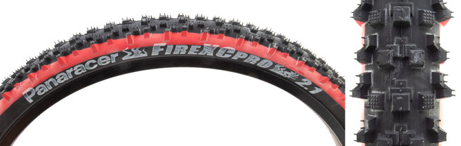 Panaracer Fire XC Pro 26 x 2.1 Wire Bead Tire - Black/Red