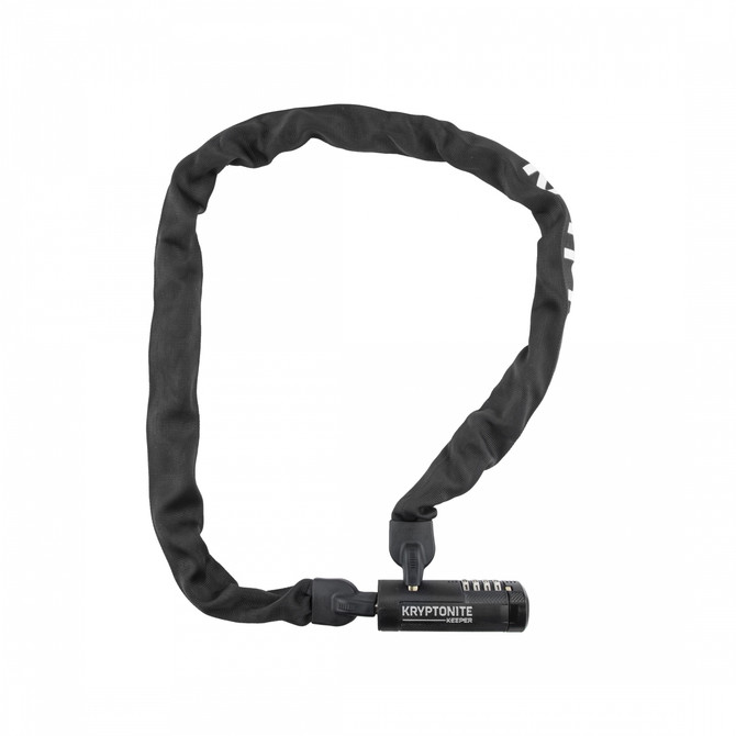 Kryptonite 712 Keeper Combo 4 ft x 7 mm Chain Lock - Black