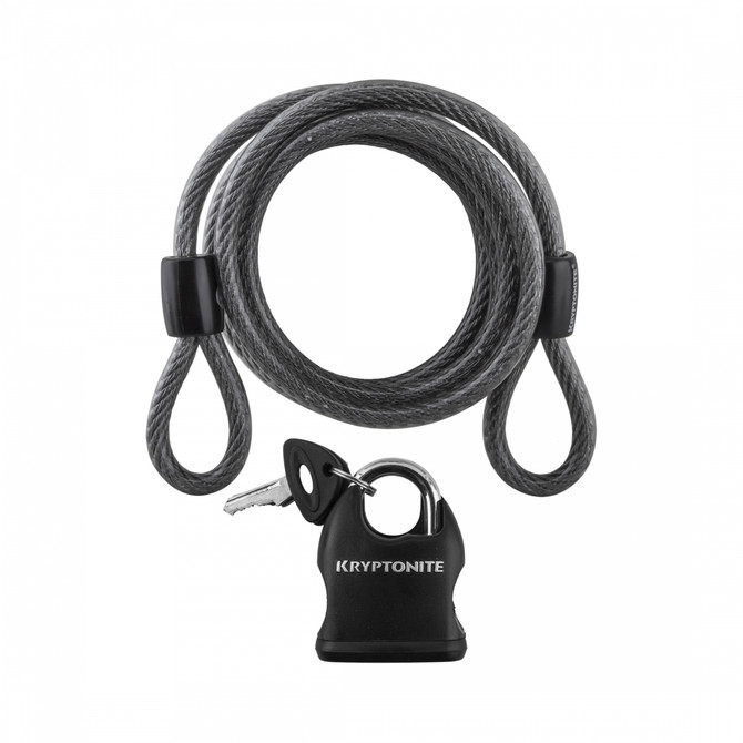 Kryptonite KryptoFlex 818 Key 6 ft x 8 mm Cable Lock with Bracket