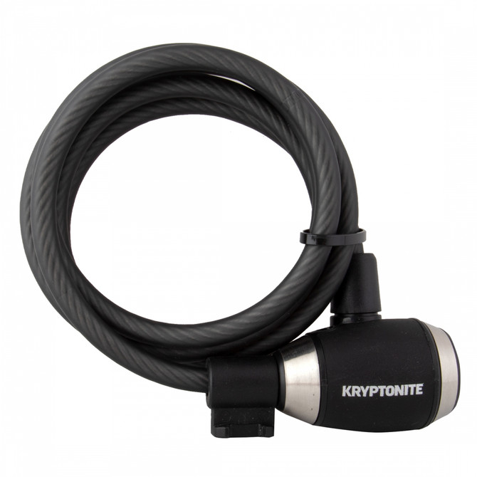 Kryptonite KryptoFlex 815 Key 5 ft x 8 mm Cable Lock with Bracket - Black