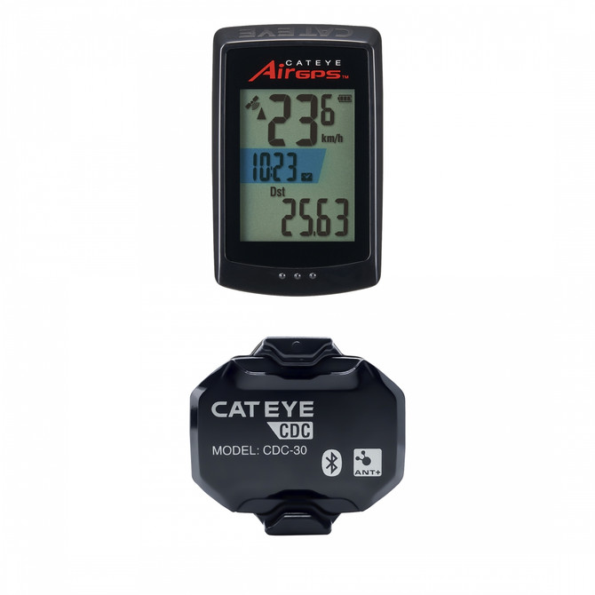 CatEye Air GPS CC-GPS100 Computer with Cadence Sensor - Black