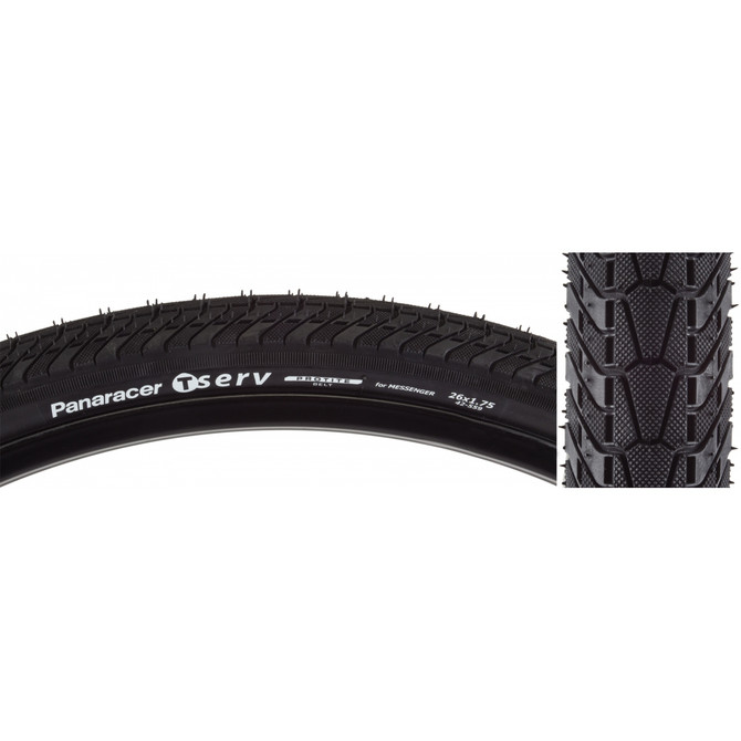 Panaracer T-Serv ProTite 26x1.75 Folding Urban Performance Tire - Black/Black