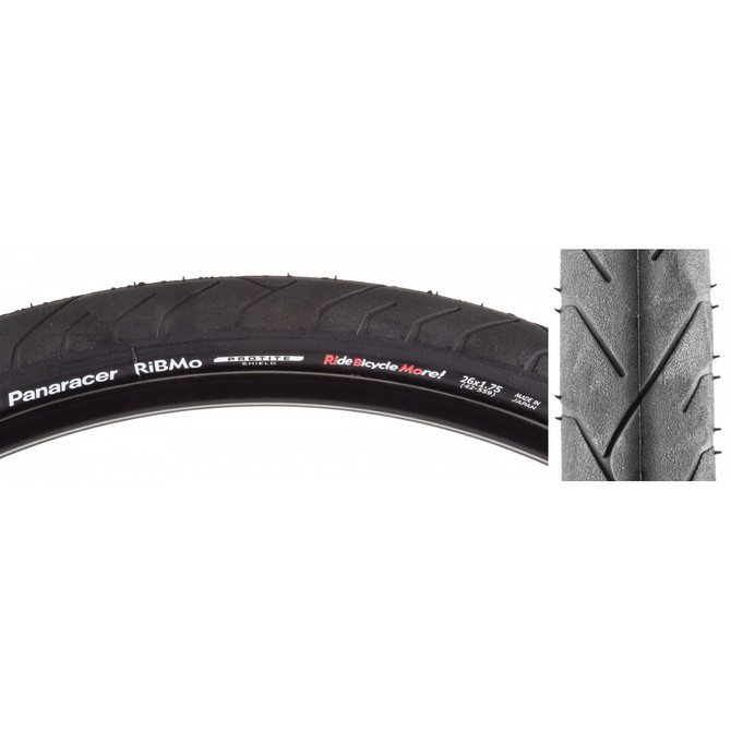 Panaracer RiBMo ProTite 26x1.75 Folding Urban and Commuter Tire - Black/Black