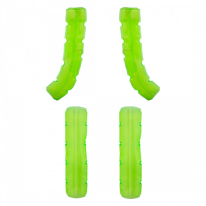 Origin8 Handlebar Tape & Plugs Green Gelly Handlebar GEL Pads GN