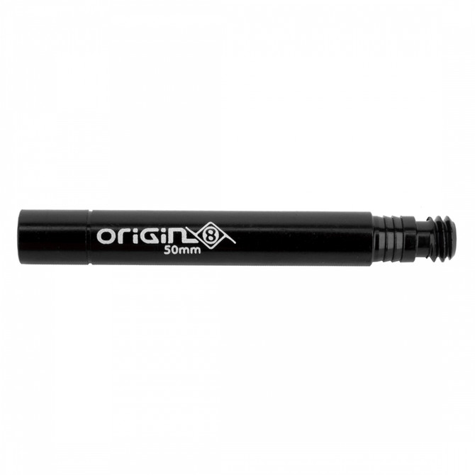 Origin8 Valve Extension PV External 50 mm Black Alloy Pair