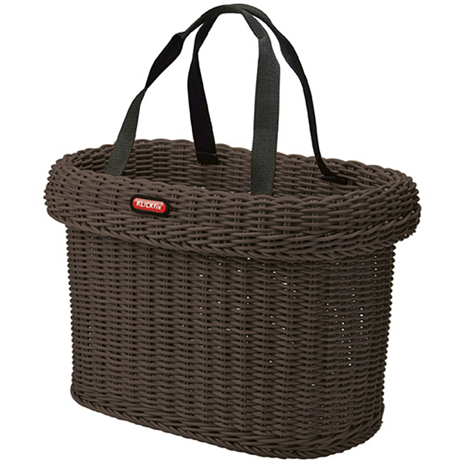 Saleen handlebar bike basket - brown by KLICKfix