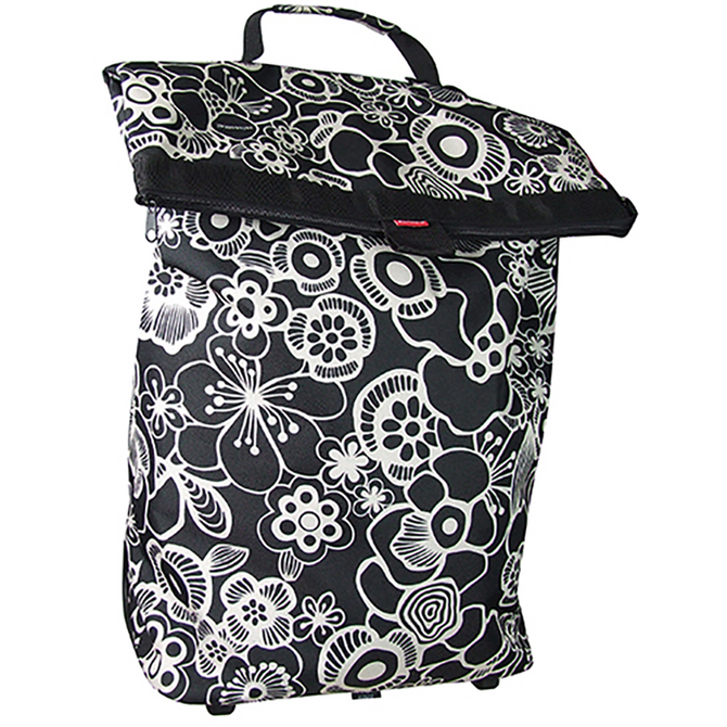 Trolley M Reisenthel pannier - fleur black by KLICKfix